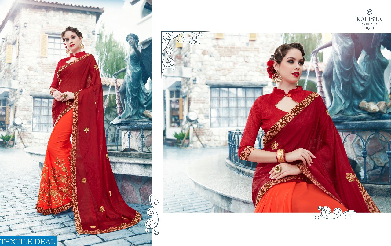 kalista VIP Wholesale party-wear Ethnic Saree